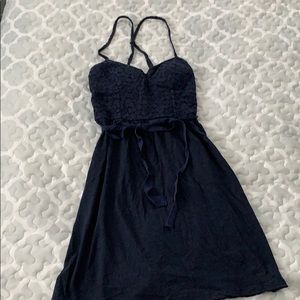 Navy AE dress with front tie